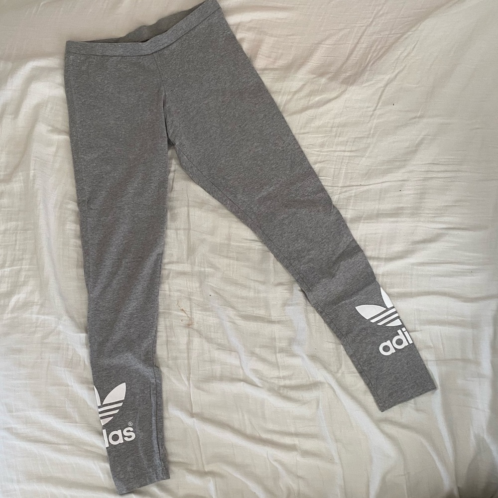 ADIDAS Trefoil Womens Leggings (Heather Grey)